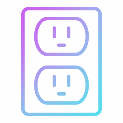 Outlet Double Type B, Animated Icon, Gradient