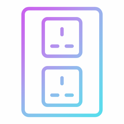 Outlet Double Type G, Animated Icon, Gradient