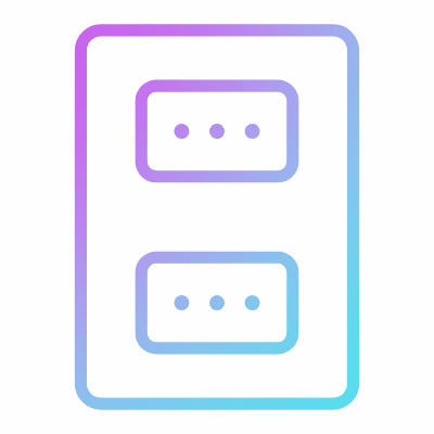 Outlet Double Type L, Animated Icon, Gradient