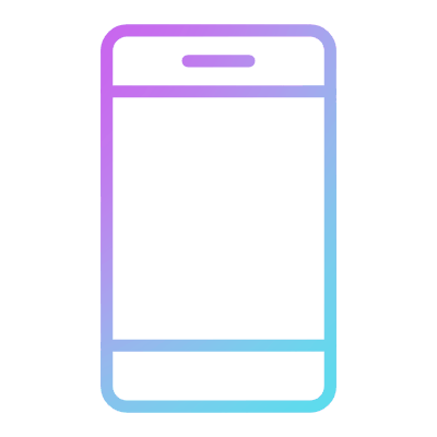 Smartphone Bezels, Animated Icon, Gradient