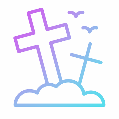 Burial Ground, Animated Icon, Gradient