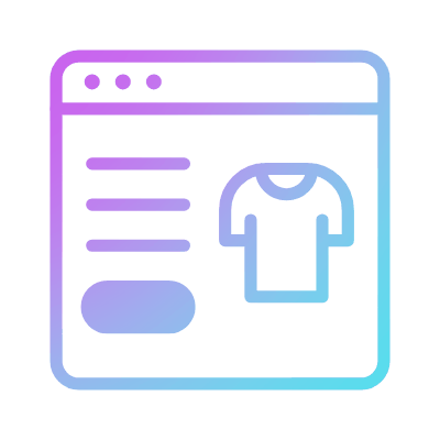E-Commerce, Animated Icon, Gradient