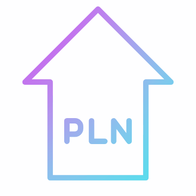 PLN Increase, Animated Icon, Gradient