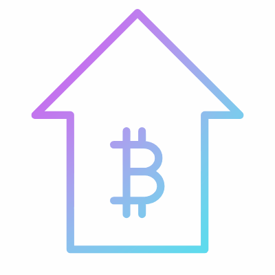 BTC Increase, Animated Icon, Gradient