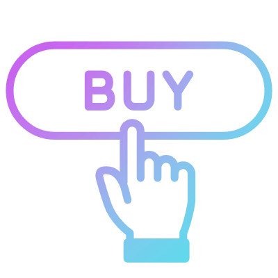Buy Button, Animated Icon, Gradient