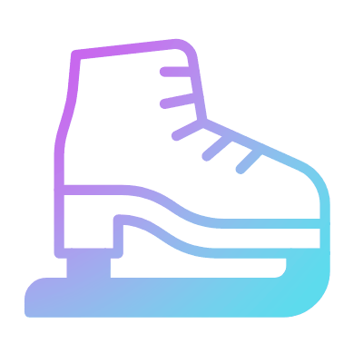 Skates, Animated Icon, Gradient