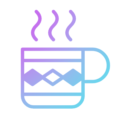 Christmas Mug, Animated Icon, Gradient