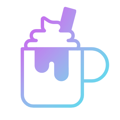 Hot Chocolate, Animated Icon, Gradient