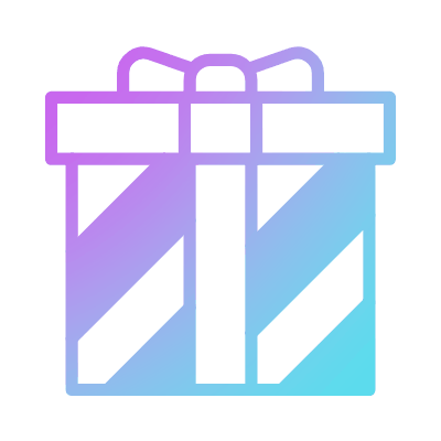 Gift Pattern, Animated Icon, Gradient