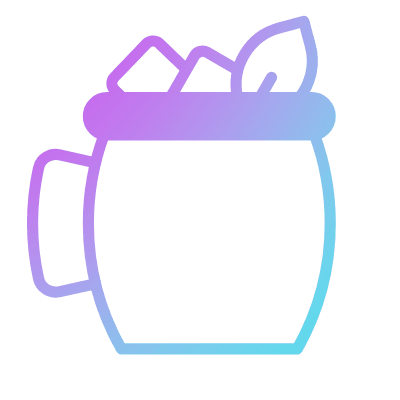 Moscow Mule Mug, Animated Icon, Gradient