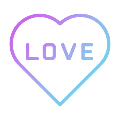 Heart Love, Animated Icon, Gradient