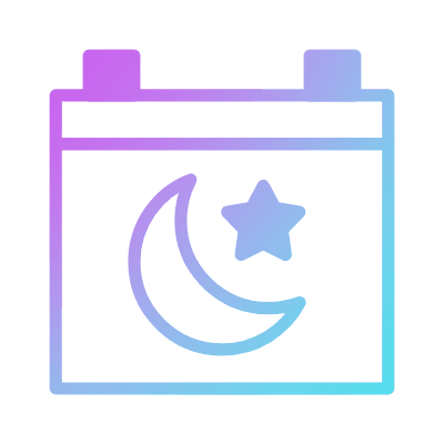 Ramadan, Animated Icon, Gradient