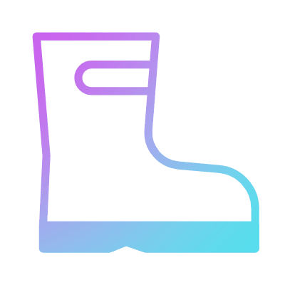 Rain Boots, Animated Icon, Gradient