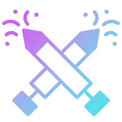 Pichkari, Animated Icon, Gradient