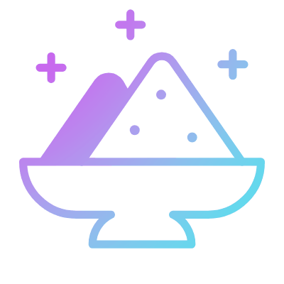 Powder Gulal, Animated Icon, Gradient
