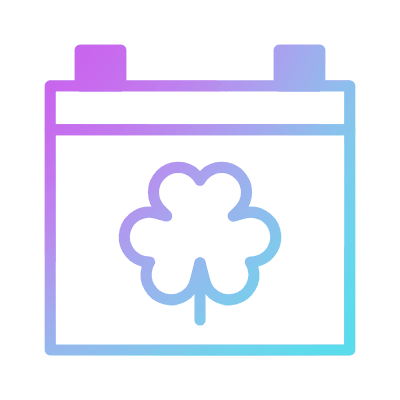 St Patrick's Day, Animated Icon, Gradient