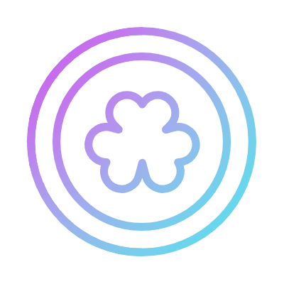 St Patrick's Coin, Animated Icon, Gradient