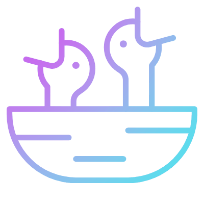 Nestlings, Animated Icon, Gradient