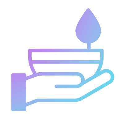 Diya, Animated Icon, Gradient