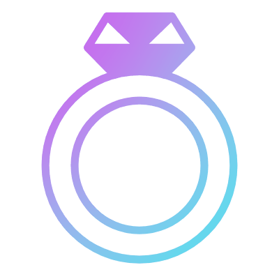 Diamond Ring, Animated Icon, Gradient