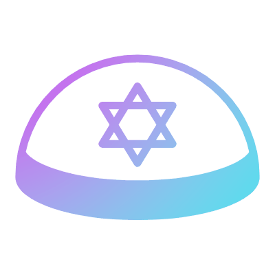 Kippah, Animated Icon, Gradient