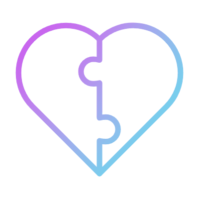 Hear Match, Animated Icon, Gradient