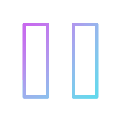 Pause, Animated Icon, Gradient