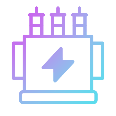 Transmission tower, Animated Icon, Gradient