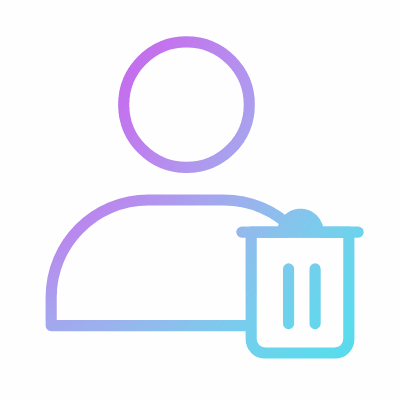 Avatar Trash, Animated Icon, Gradient