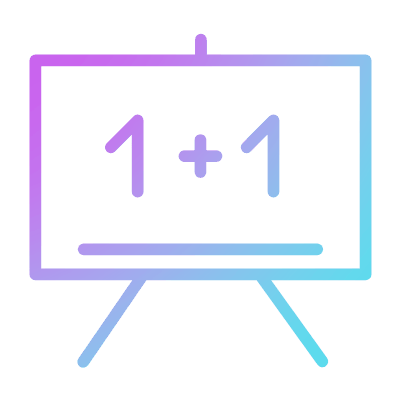 Blackboard, Animated Icon, Gradient