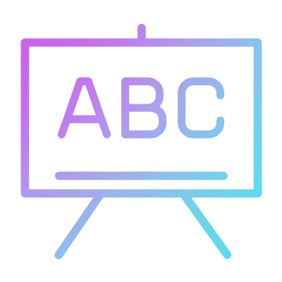 Blackboard, Animated Icon, Gradient