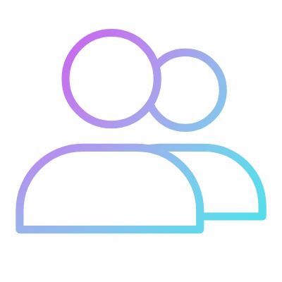 Two Avatars, Animated Icon, Gradient