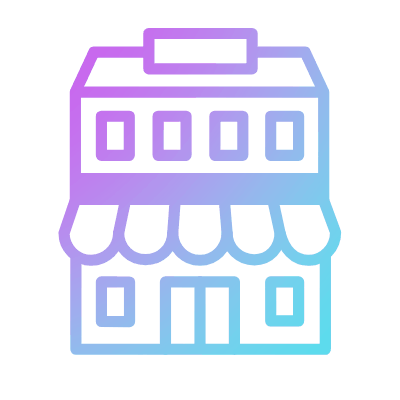 Big Store, Animated Icon, Gradient