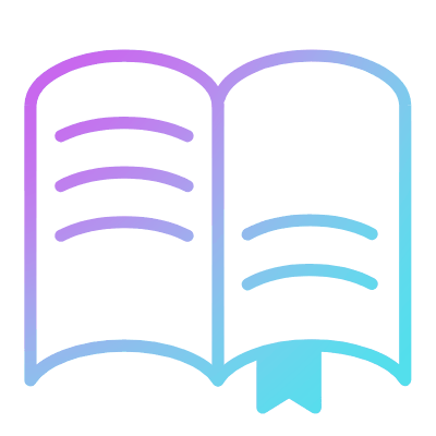 Book, Animated Icon, Gradient