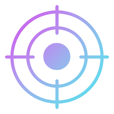 Crosshair, Animated Icon, Gradient