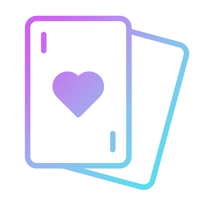 Cards Heart, Animated Icon, Gradient