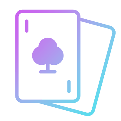 Cards Club, Animated Icon, Gradient