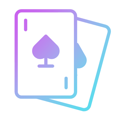 Cards Spade, Animated Icon, Gradient