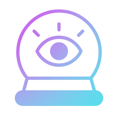 Crystal Ball, Animated Icon, Gradient