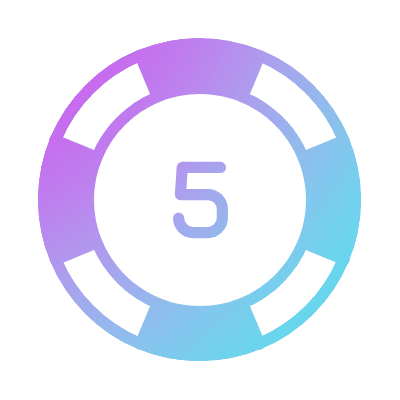 Casino Chip, Animated Icon, Gradient