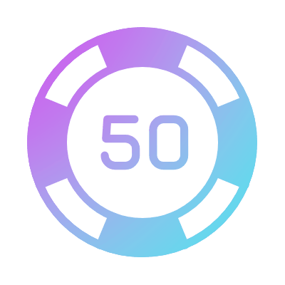 Casino Chip, Animated Icon, Gradient