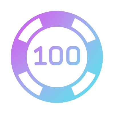 Casino Chip, Animated Icon, Gradient