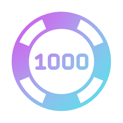 Casino Chip, Animated Icon, Gradient