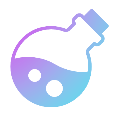 Potion Bottle, Animated Icon, Gradient