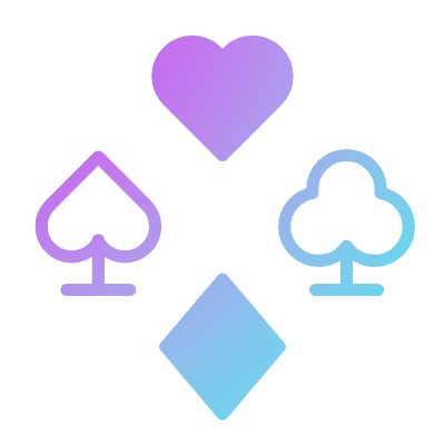 Card Suits, Animated Icon, Gradient