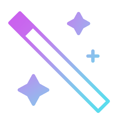 Magician's Wand, Animated Icon, Gradient