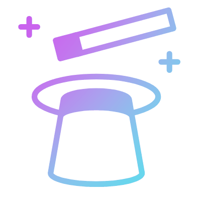 Magician's Hat, Animated Icon, Gradient