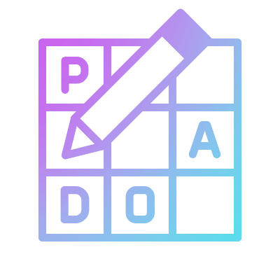Crossword, Animated Icon, Gradient