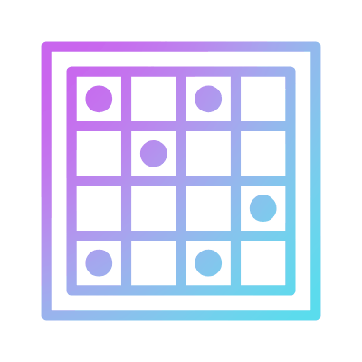 Checkers, Animated Icon, Gradient