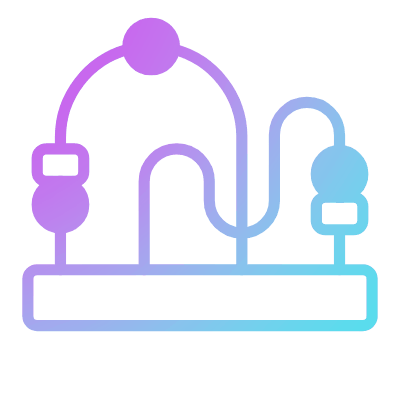 Bead maze, Animated Icon, Gradient